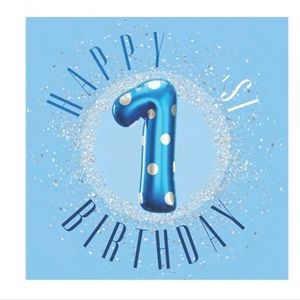 NEW Happy 1st Birthday Guest Book For Child, Celebration Message Keepsake